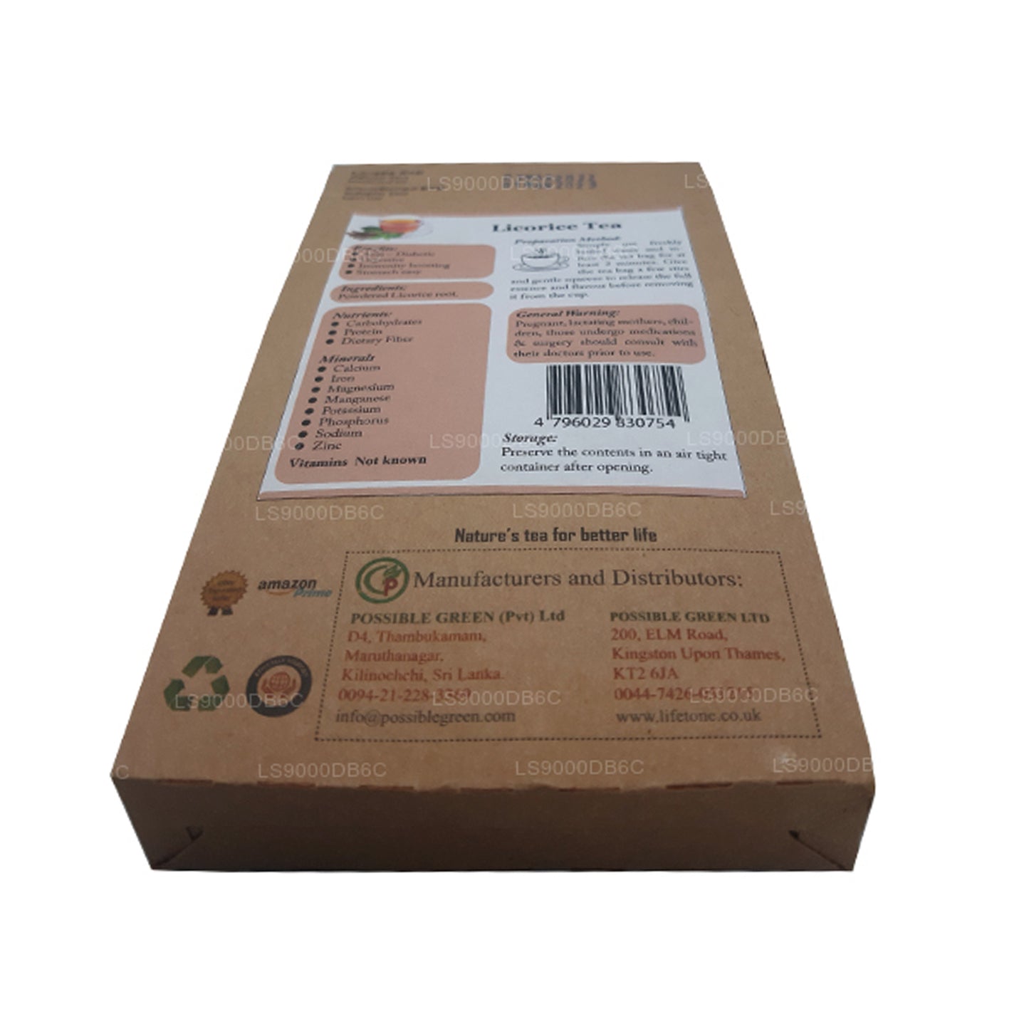 Lifetone lakrits te (40g)