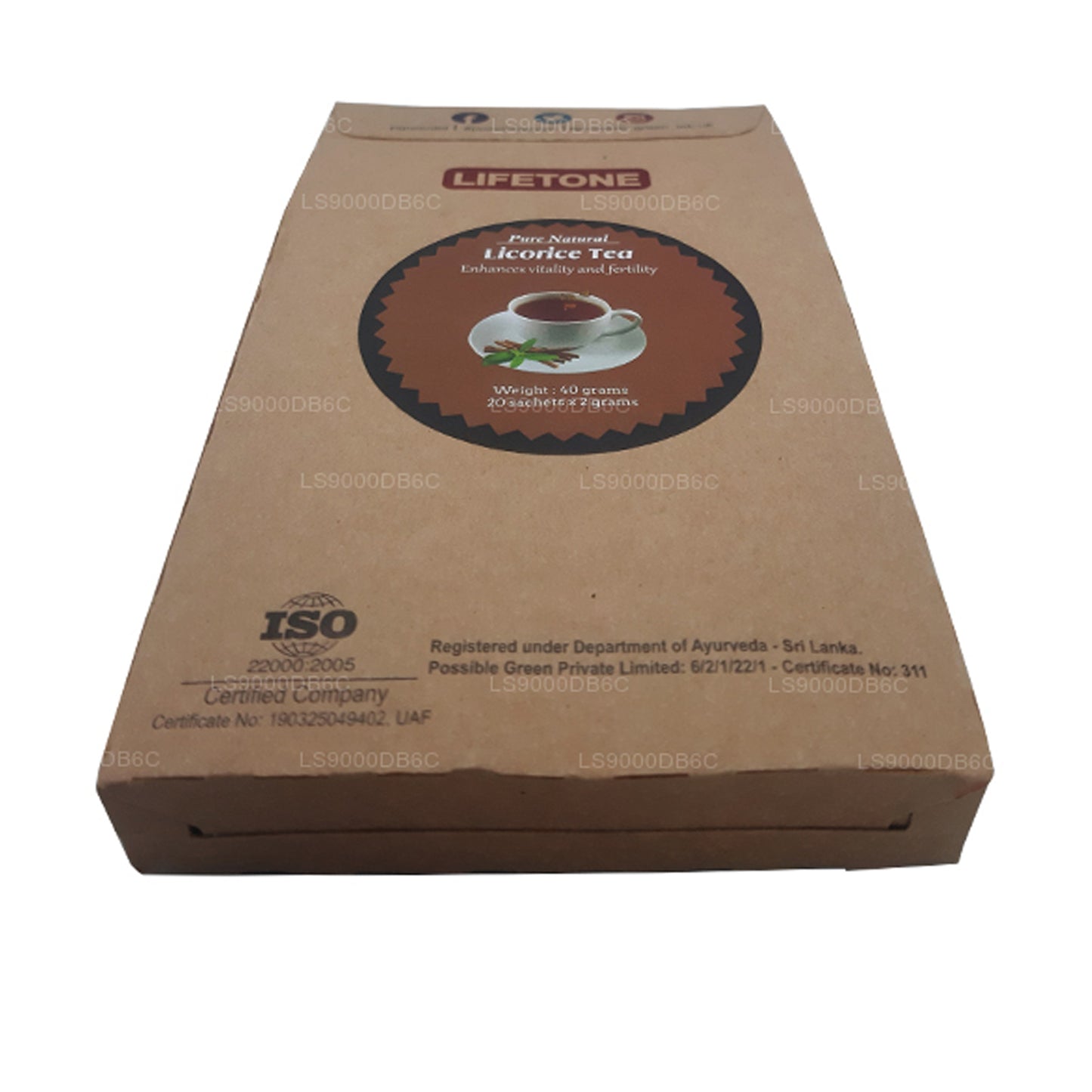 Lifetone lakrits te (40g)