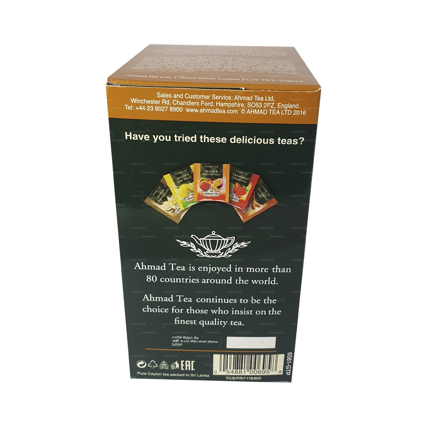 Ahmad Tea Cinnamon Haze Flavoured Black Tea (40g) 20 Foil Tea Bags