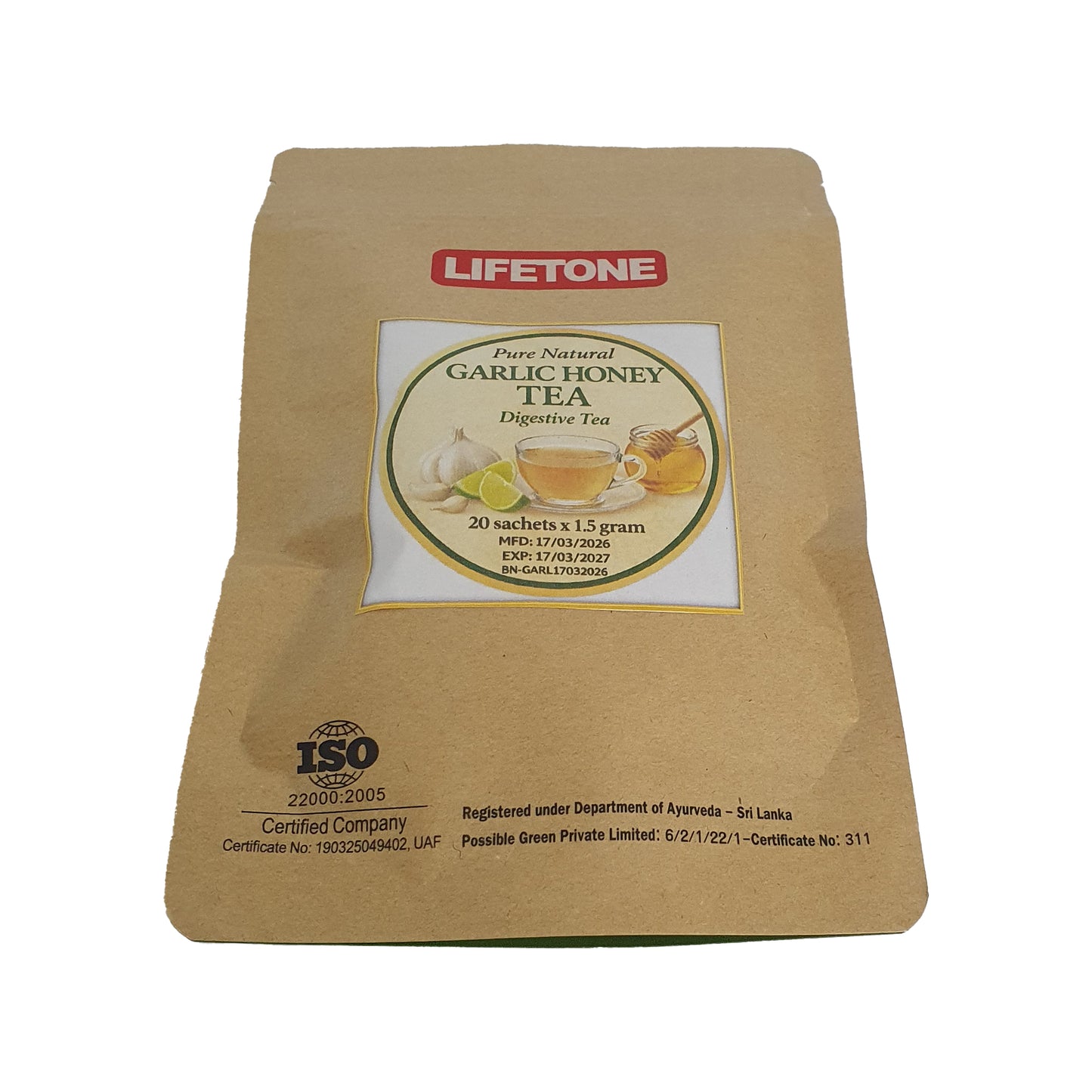 Lifetone Vitlök Honung Te (40g)
