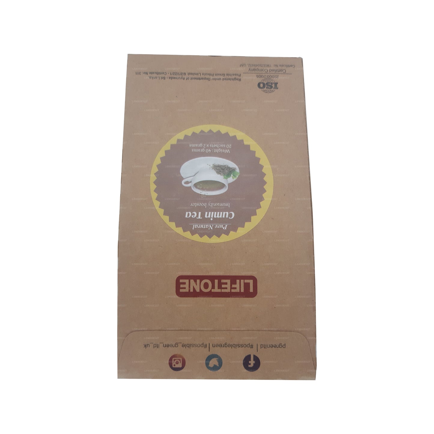 Lifetone Kummin Te (40g) 20 Tepåsar