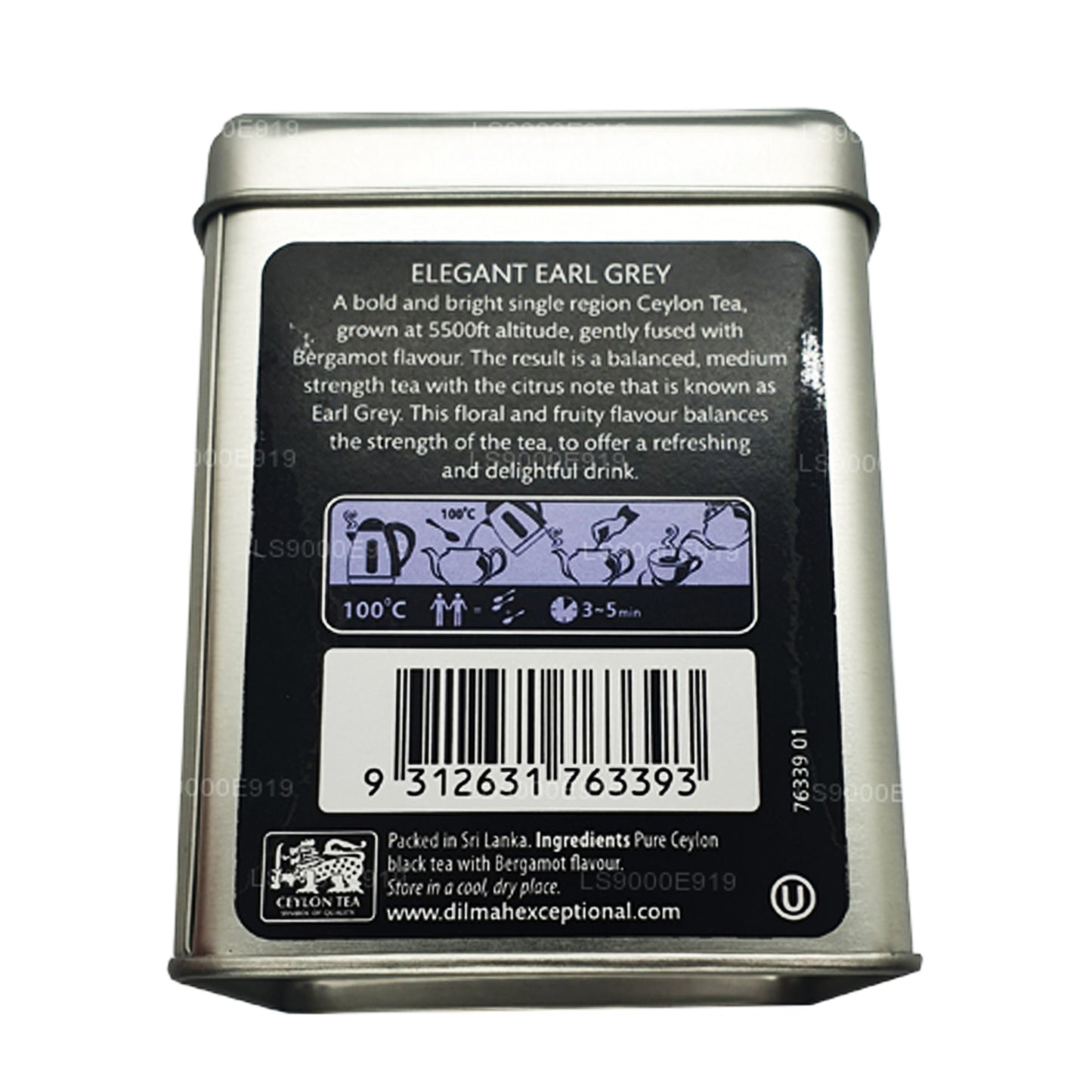 Dilmah exceptionella Elegant Earl Grey Real Leaf Tea (100g)