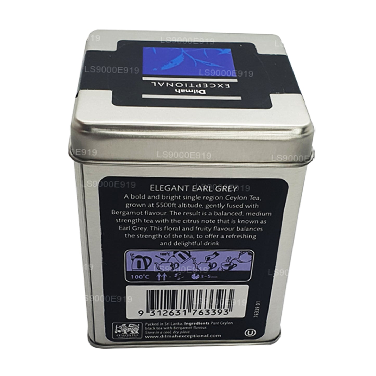 Dilmah exceptionella Elegant Earl Grey Real Leaf Tea (100g)