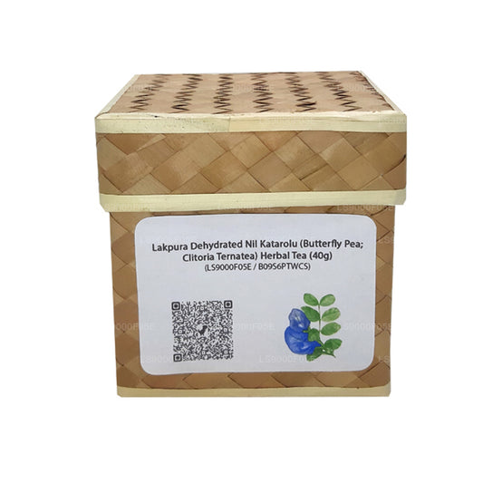 Lakpura uttorkad Nil Katarolu (Butterfly Pea; Clitoria Ternatea) Örtte (40g)