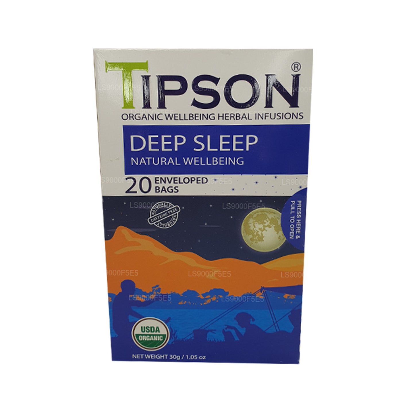 Tipson Organic Deep Sleep Natural Wellbeing (30g) 20 omslutna tepåsar