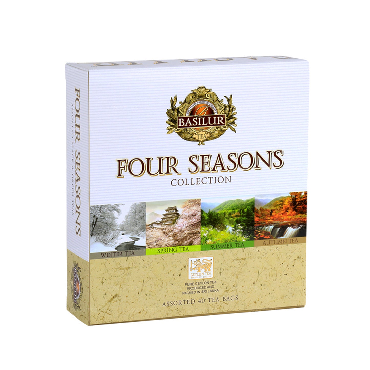 Basilur ”Four Seasons Assorted” (70g) 40 omslutna tepåsar