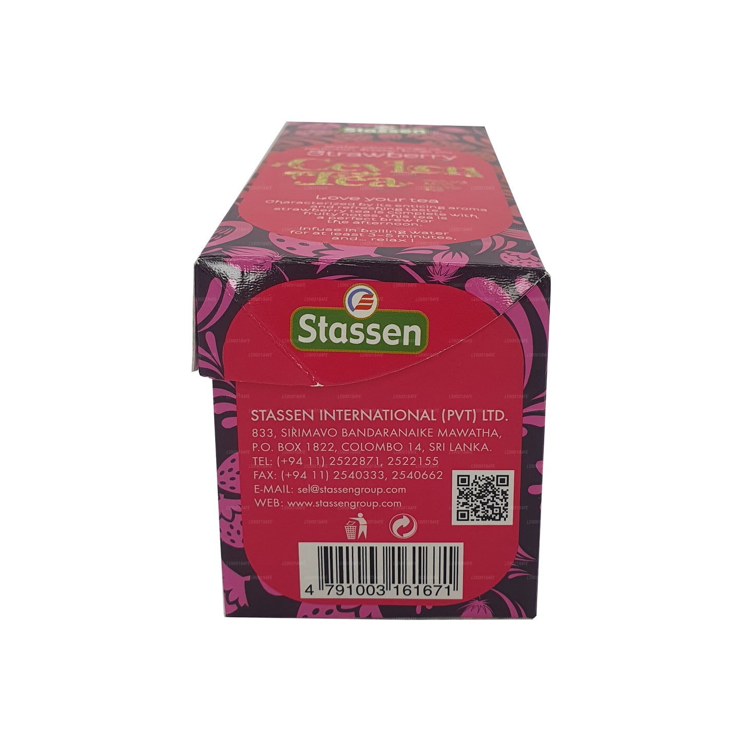 Stassen Strawberry Tea (37,5 g) 25 tepåsar