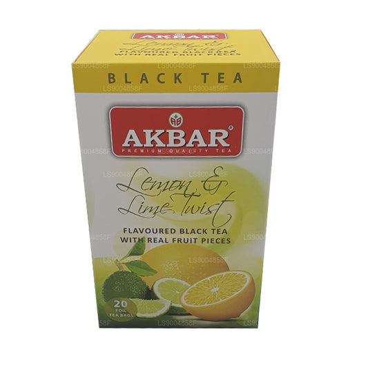 Akbar Citron och Lime Twist Tea (40g) 20 tepåsar