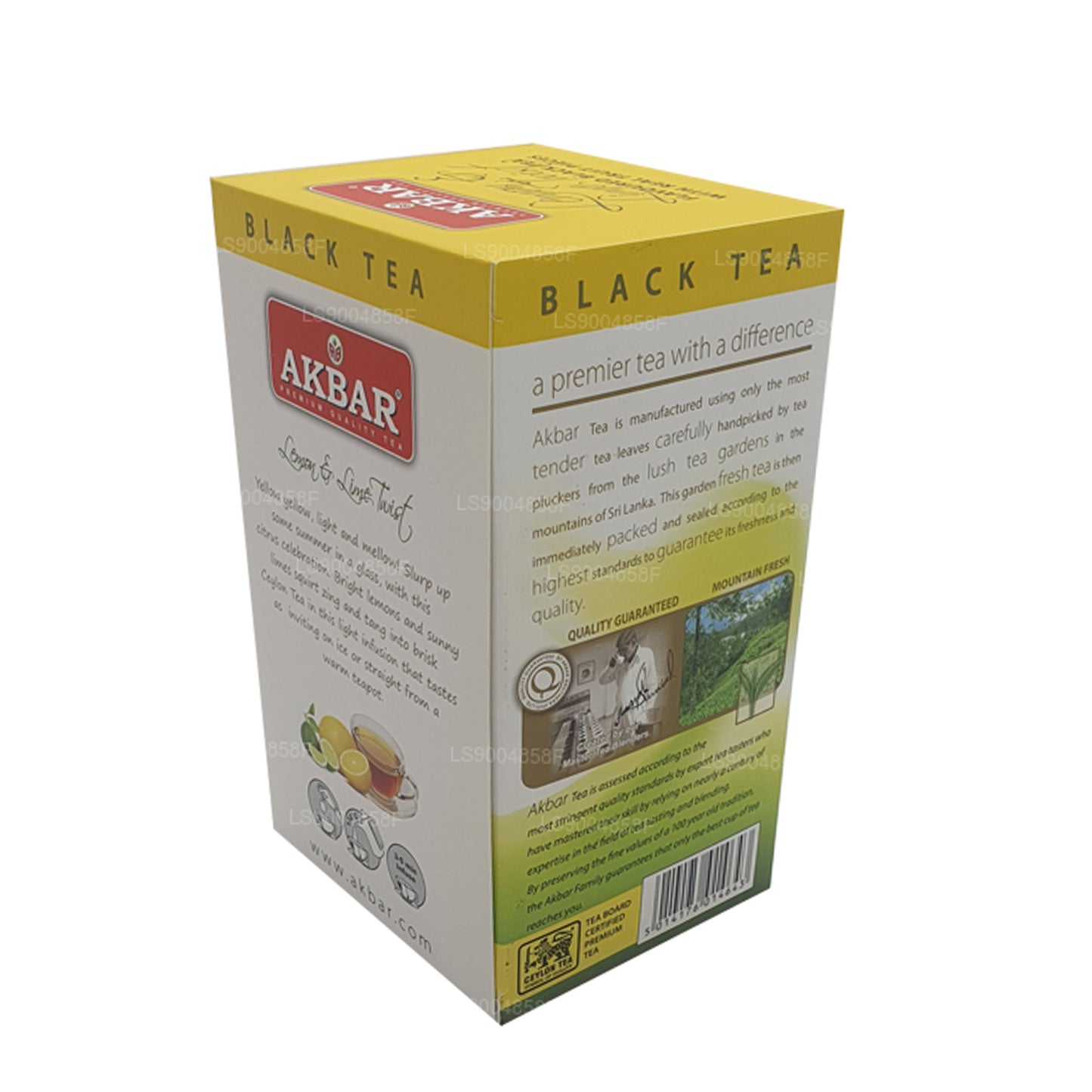 Akbar Citron och Lime Twist Tea (40g) 20 tepåsar