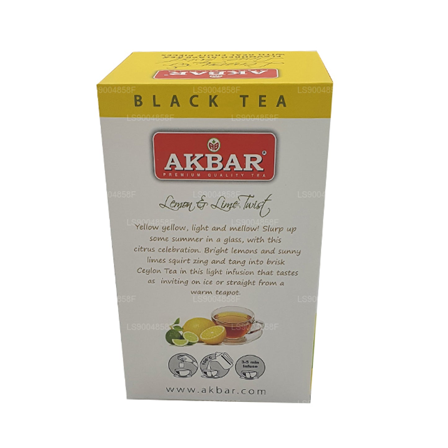 Akbar Citron och Lime Twist Tea (40g) 20 tepåsar