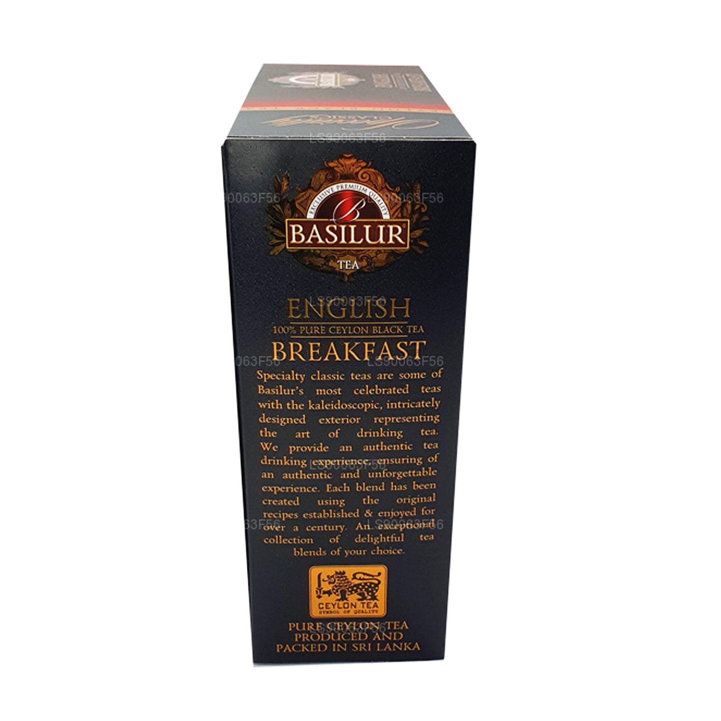 Basilur English Breakfast Pure Ceylon svart te (200g) 100 tepåsar