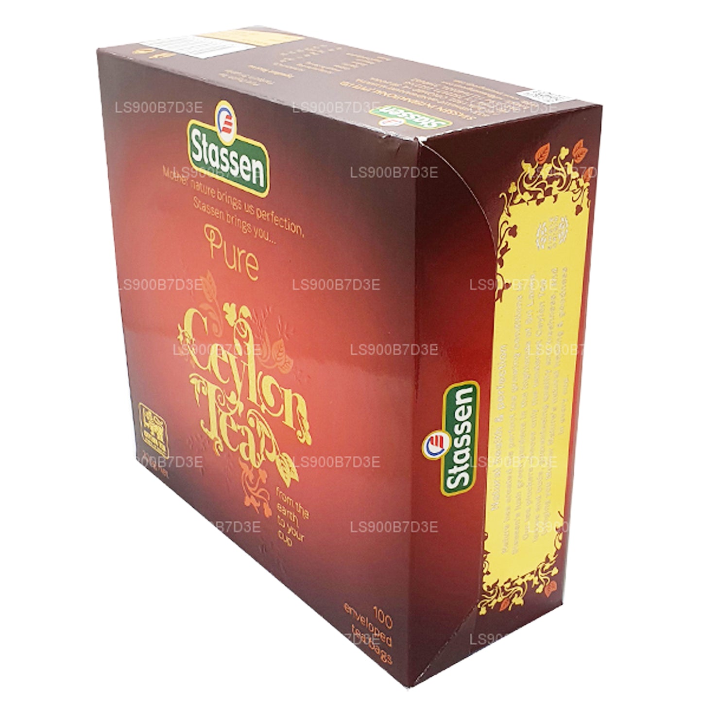 Stassen Pure Ceylon svart te (200g) 100 tepåsar