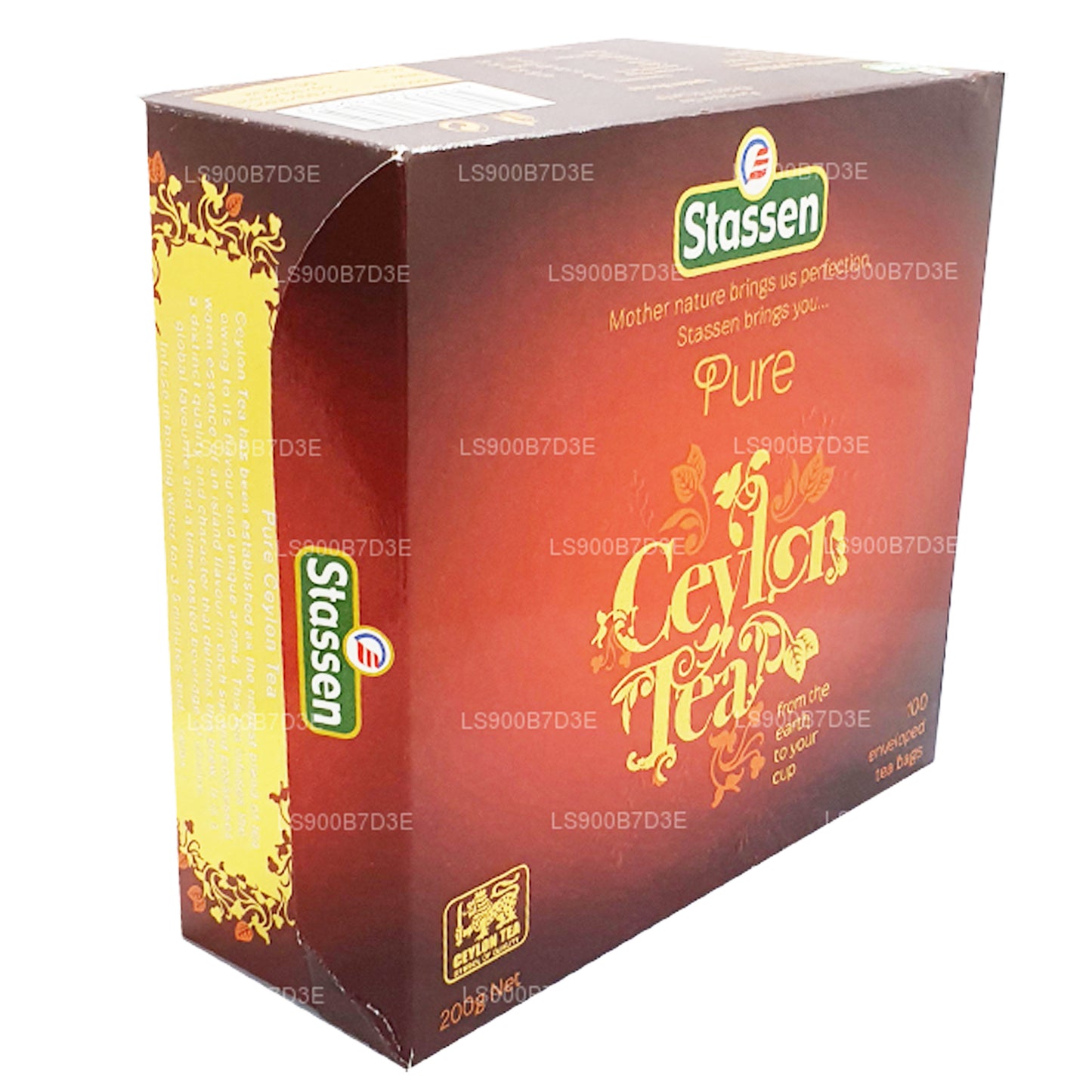 Stassen Pure Ceylon svart te (200g) 100 tepåsar