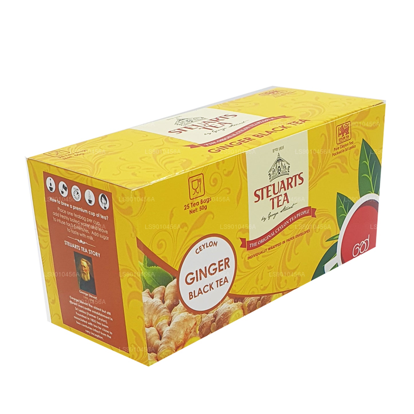 George Steuart Ginger svart te (50g) 25 tepåsar