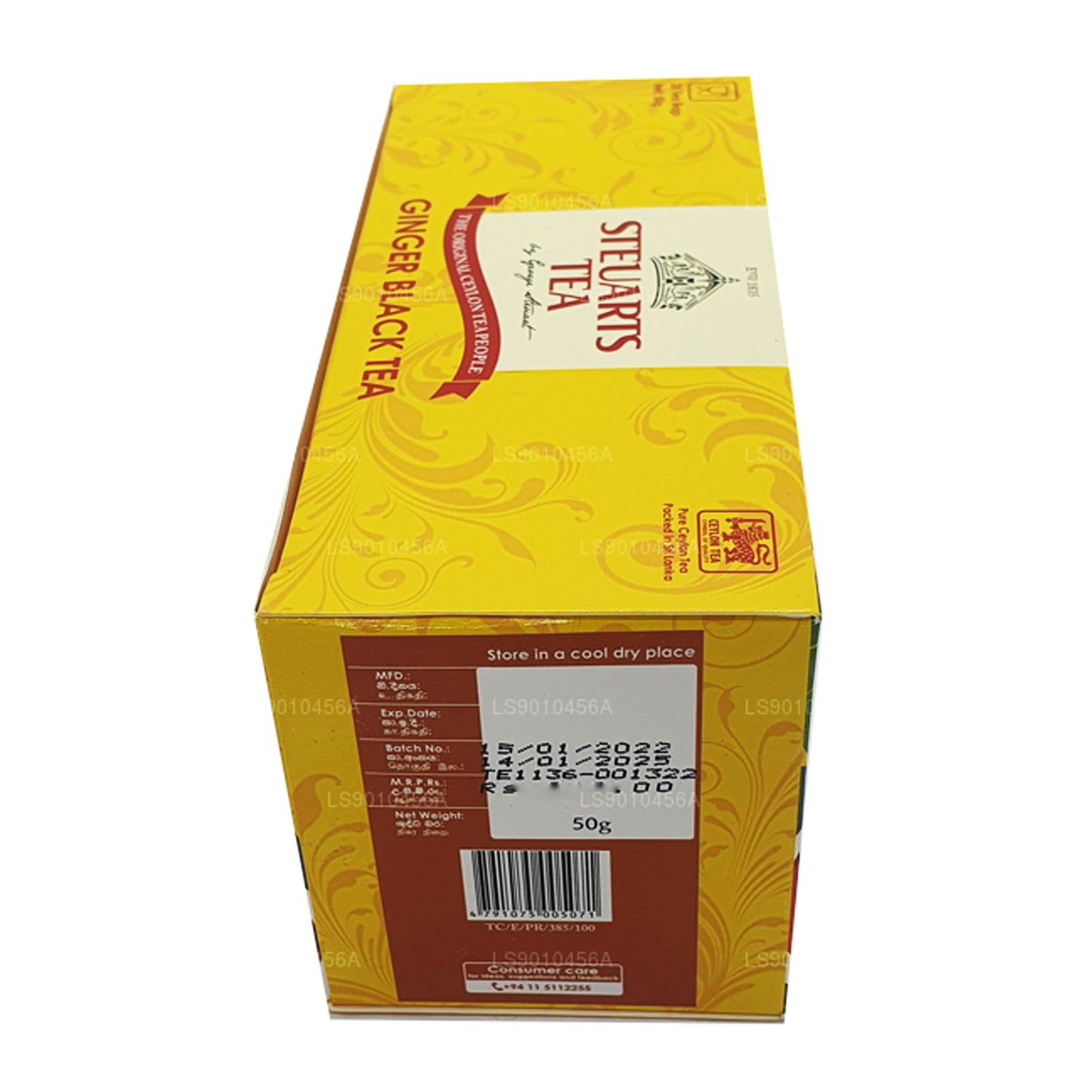 George Steuart Ginger svart te (50g) 25 tepåsar