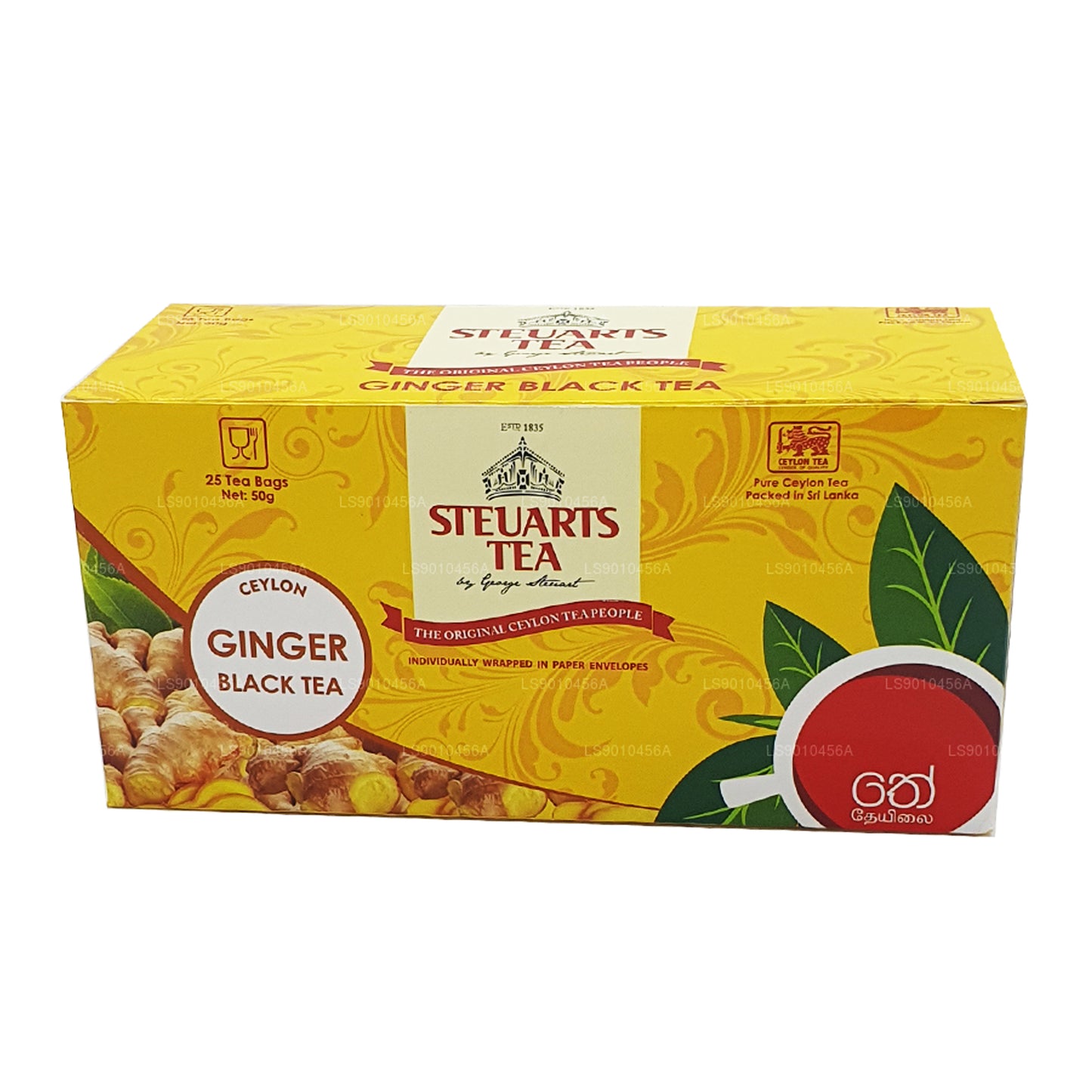George Steuart Ginger svart te (50g) 25 tepåsar