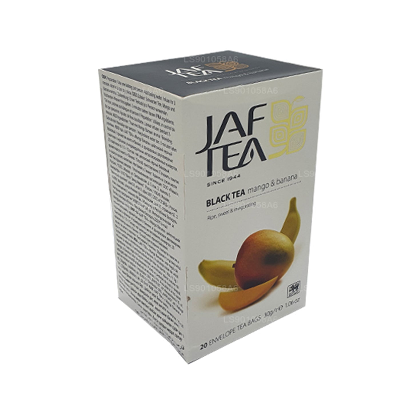 Jaf te ren frukt samling svart te mango banan (30g) 20 tepåsar