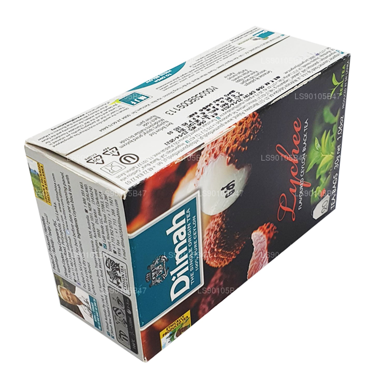 Dilmah Lychee smaksatt svart te (30g)