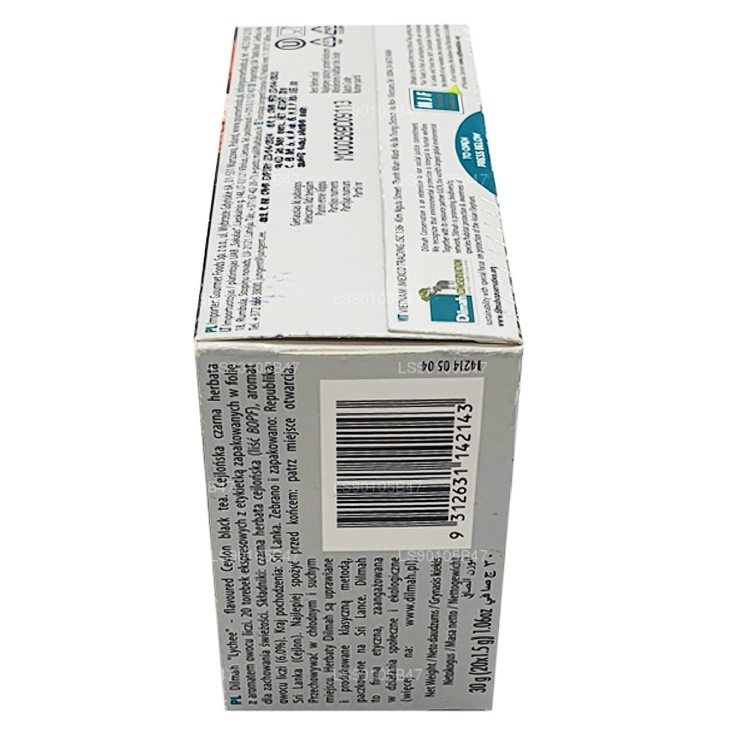 Dilmah Lychee smaksatt svart te (30g)