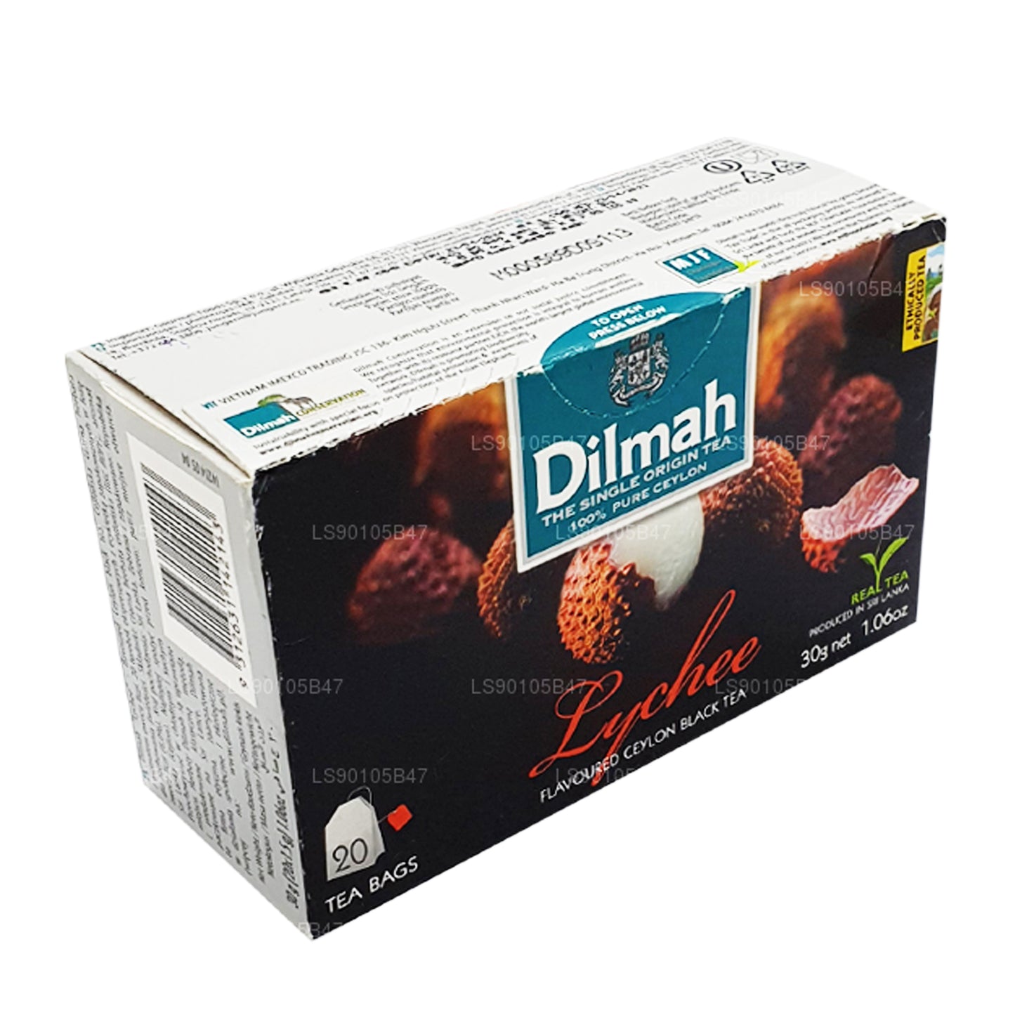 Dilmah Lychee smaksatt svart te (30g)