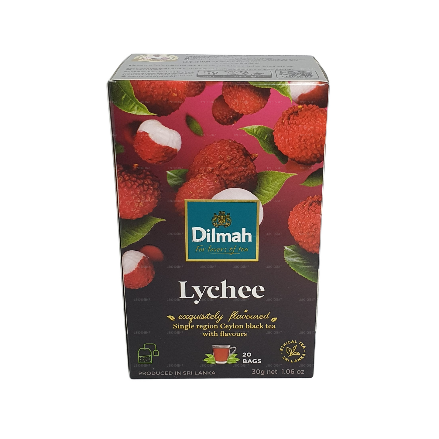 Dilmah Lychee smaksatt svart te (30g)