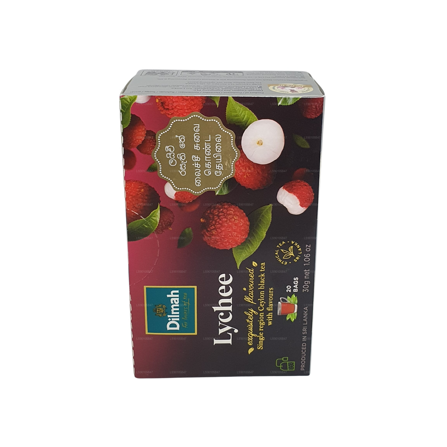 Dilmah Lychee smaksatt svart te (30g)
