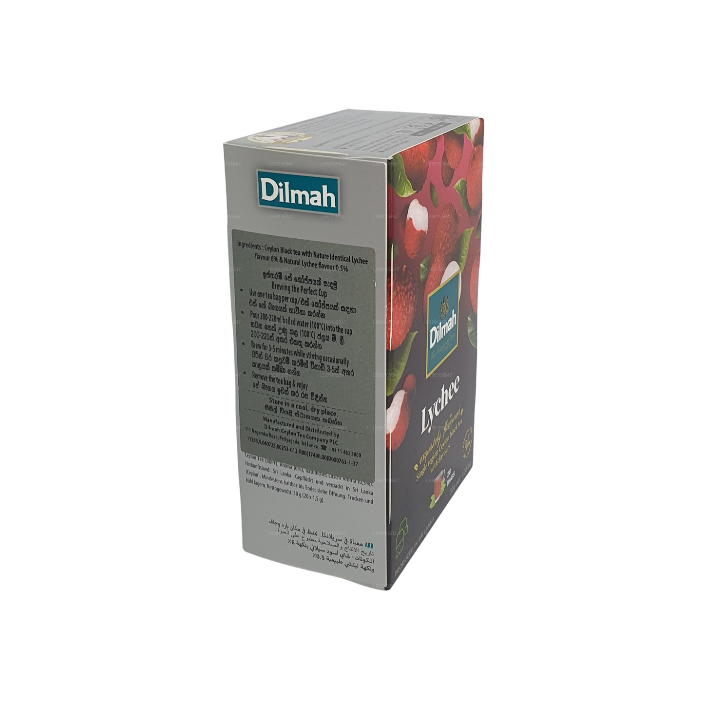 Dilmah Lychee smaksatt svart te (30g)