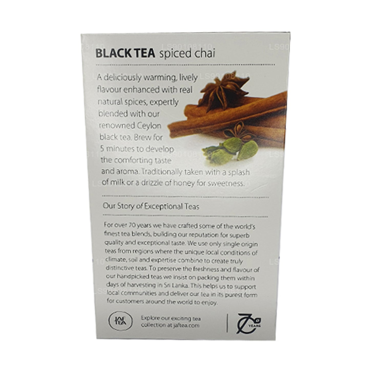 Jaf Te Pure Spice Collection Svart Te Kryddad Chai (40g) 20 tepåsar