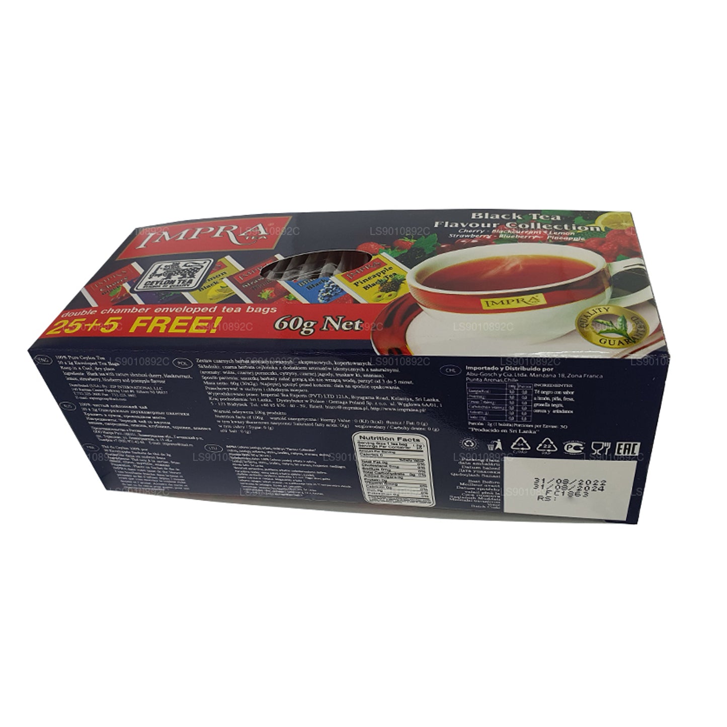 Impra Flavor Collection Ceylon svart te (60g) 30 tepåsar