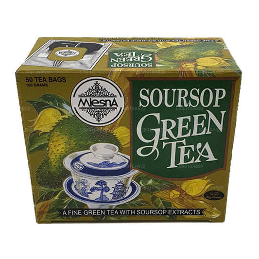 Mlesna Soursop grönt te (100g) 50 tepåsar