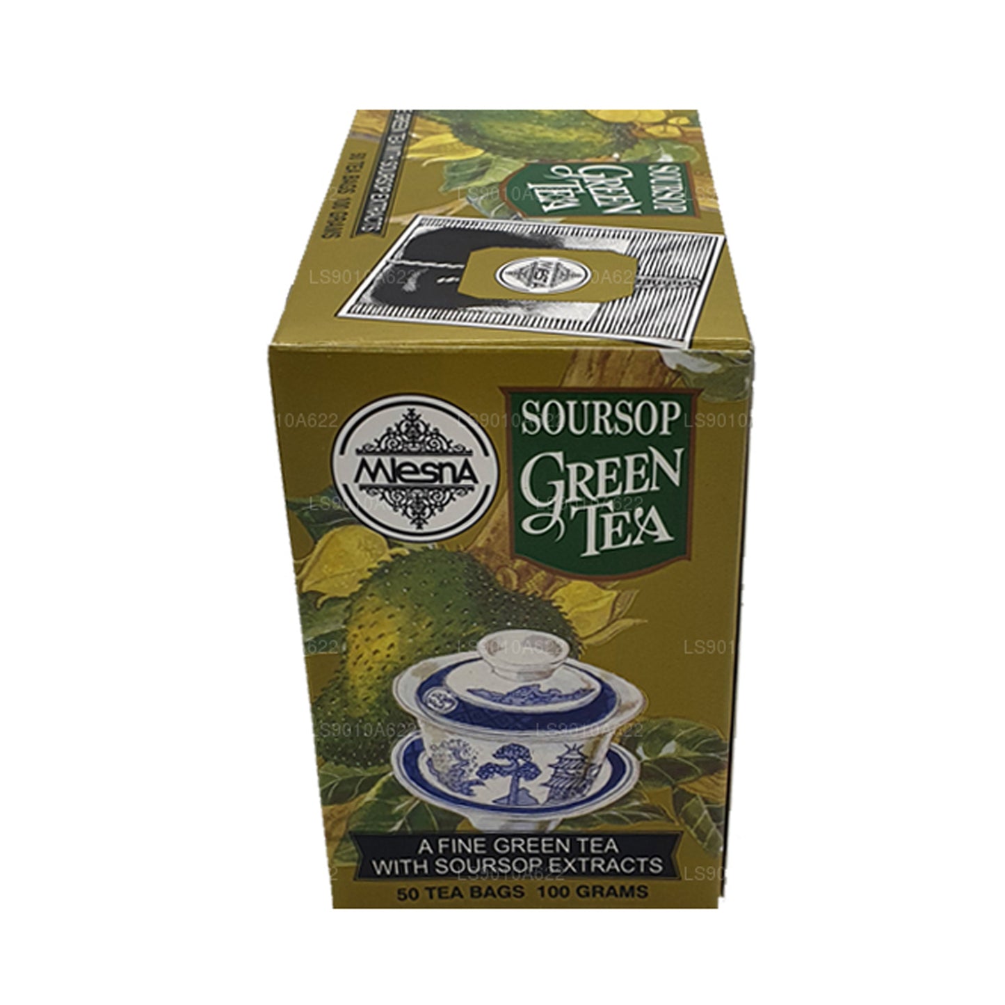 Mlesna Soursop grönt te (100g) 50 tepåsar