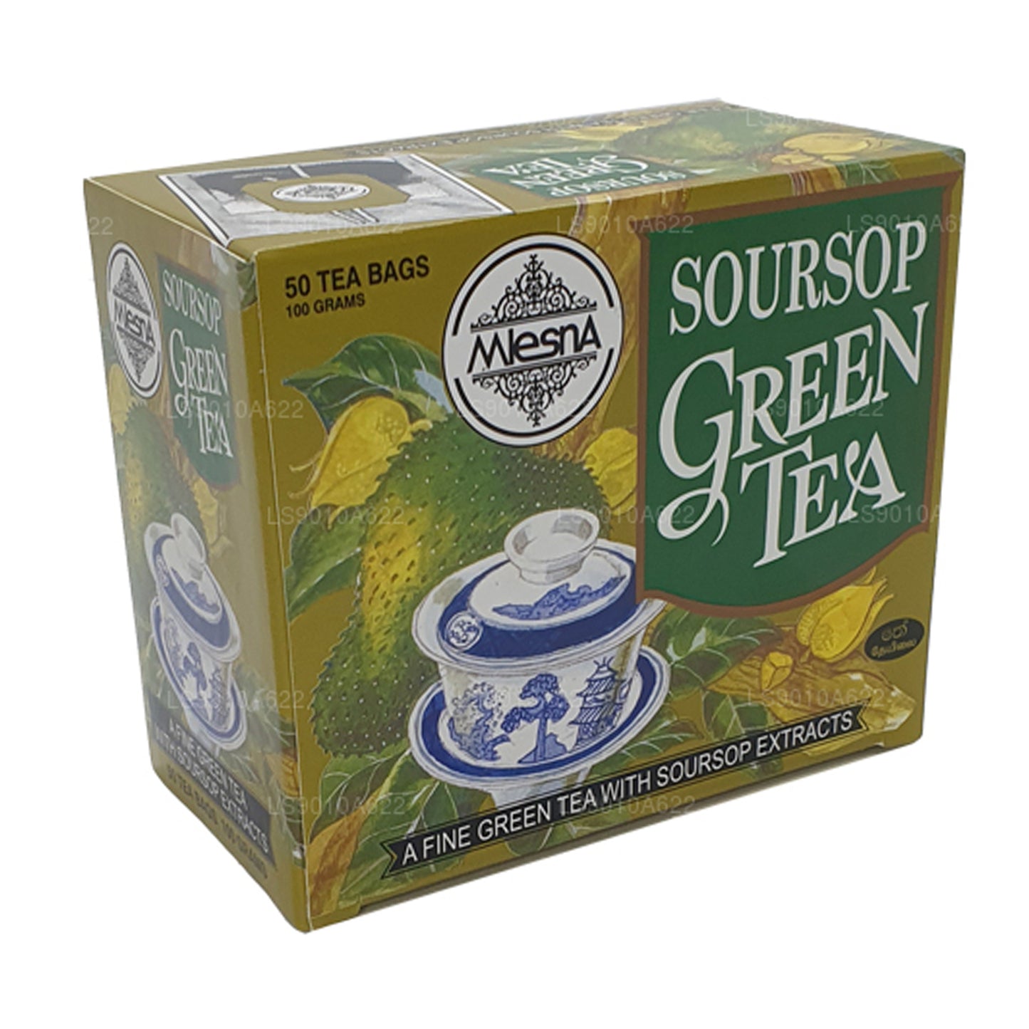 Mlesna Soursop grönt te (100g) 50 tepåsar