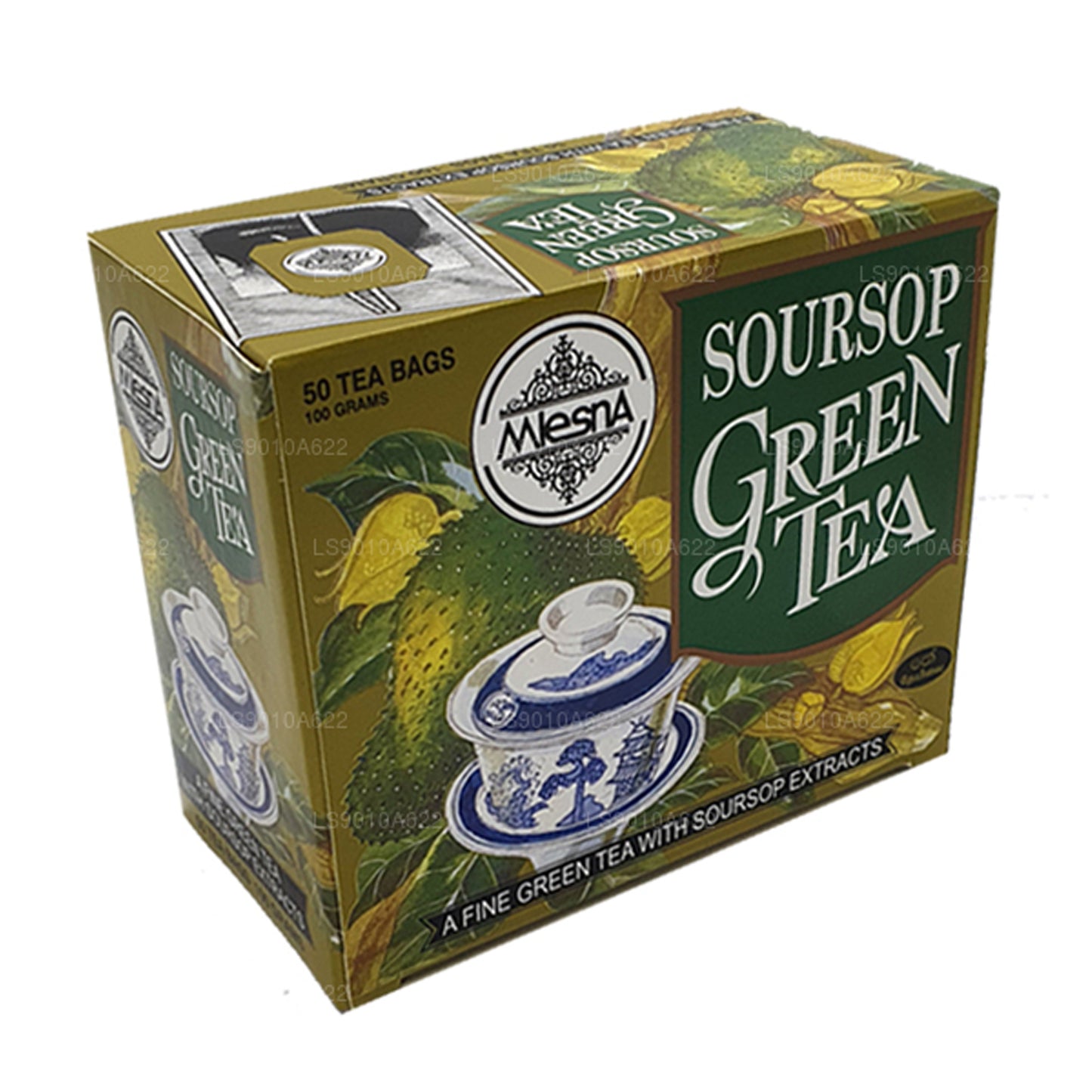 Mlesna Soursop grönt te (100g) 50 tepåsar