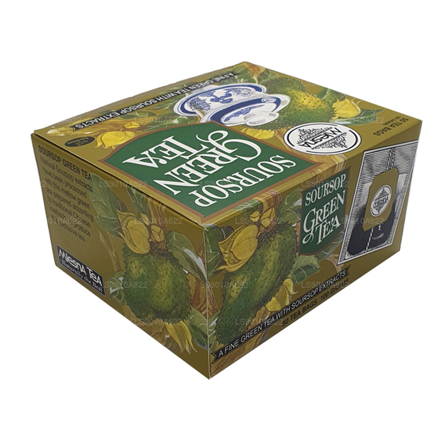 Mlesna Soursop grönt te (100g) 50 tepåsar