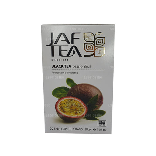 Jaf Tea Pure Fruits Kollektion Svart Te Passionsfrukt Folie Kuvert Tepåsar (30g)