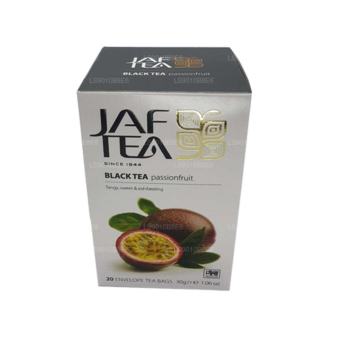 Jaf Tea Pure Fruits Kollektion Svart Te Passionsfrukt Folie Kuvert Tepåsar (30g)