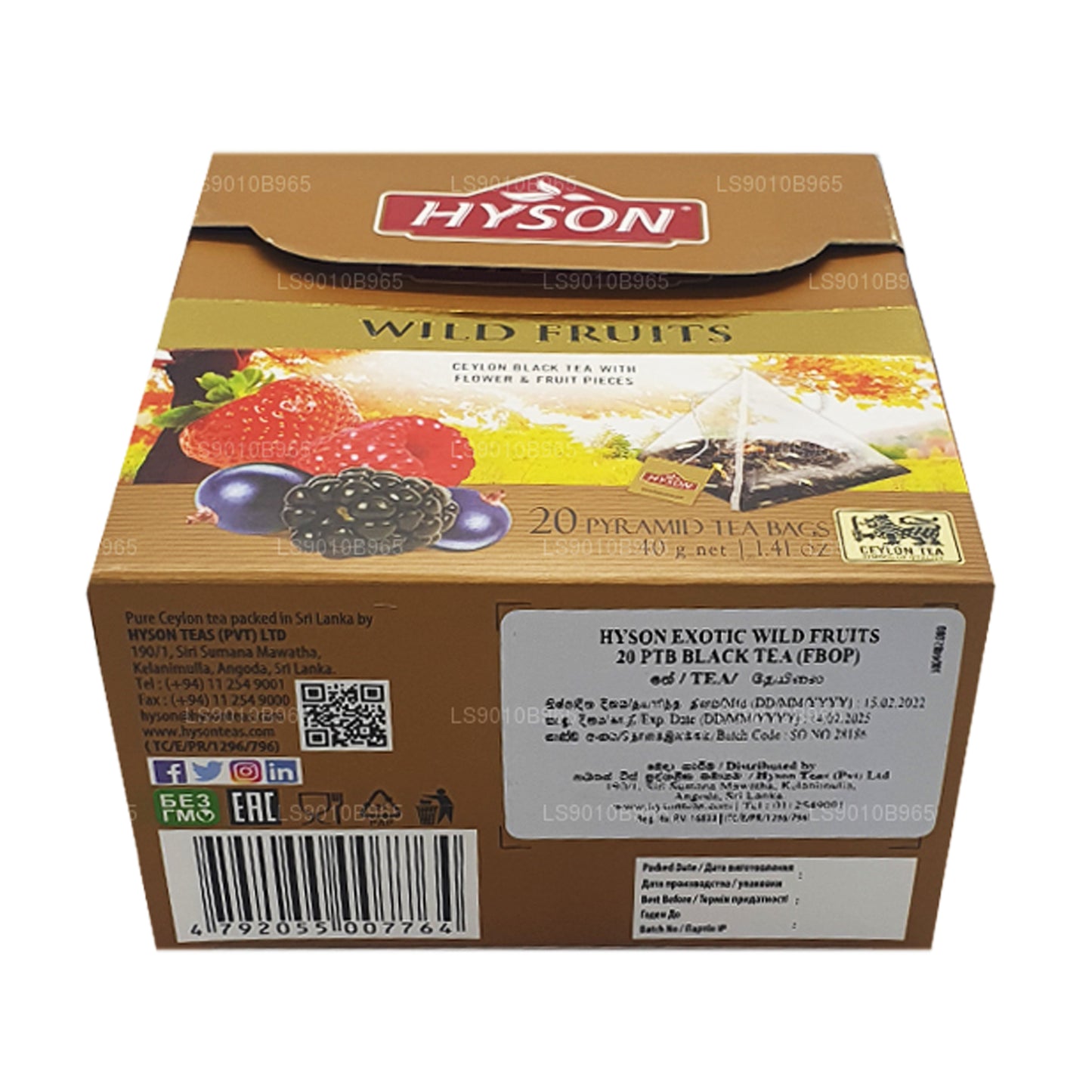 Hyson vilda frukter (40g) 20 tepåsar