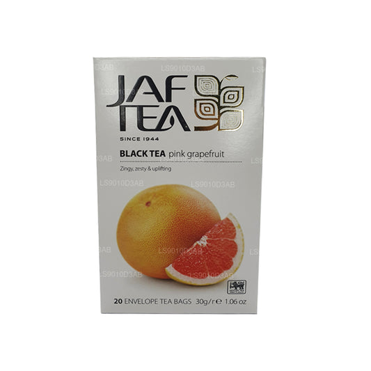 Jaf Tea Pure Fruits Kollektion Svart Te Rosa Grapefruktfolie Kuvert Tepåsar (30g)