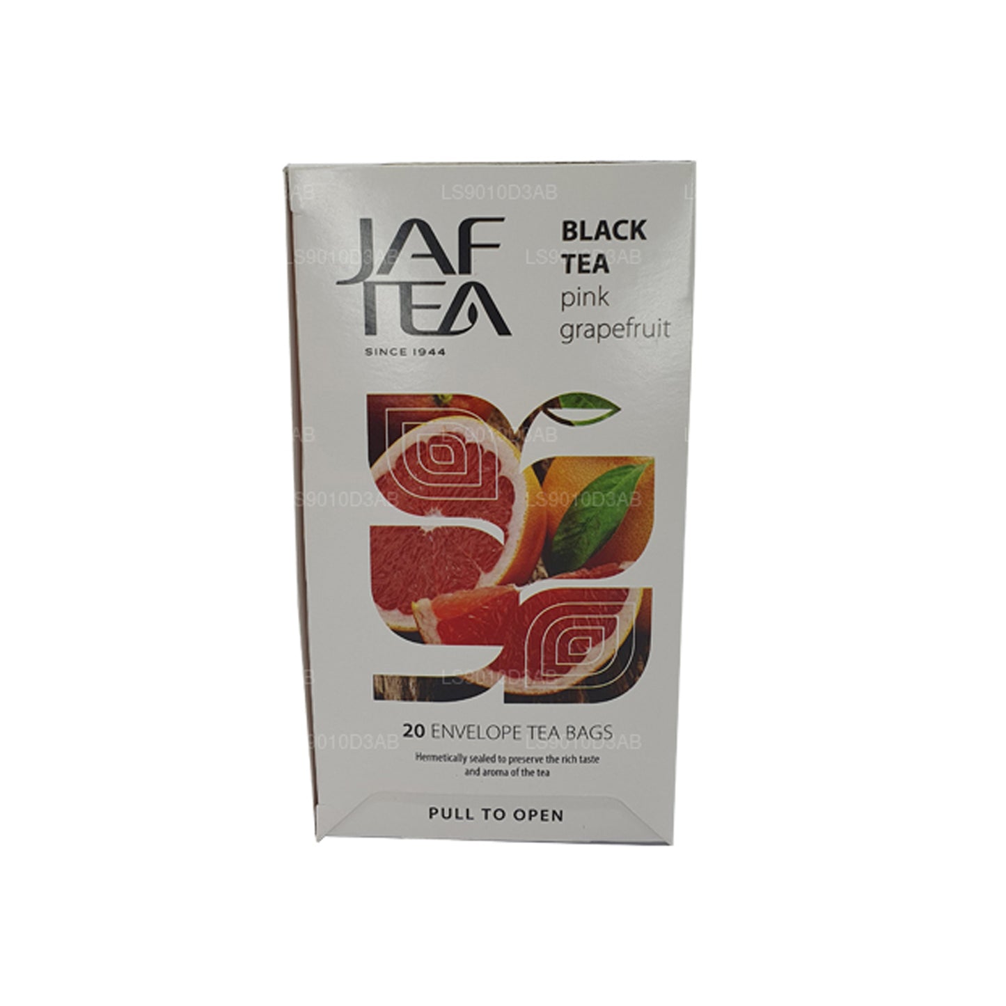 Jaf Tea Pure Fruits Kollektion Svart Te Rosa Grapefruktfolie Kuvert Tepåsar (30g)