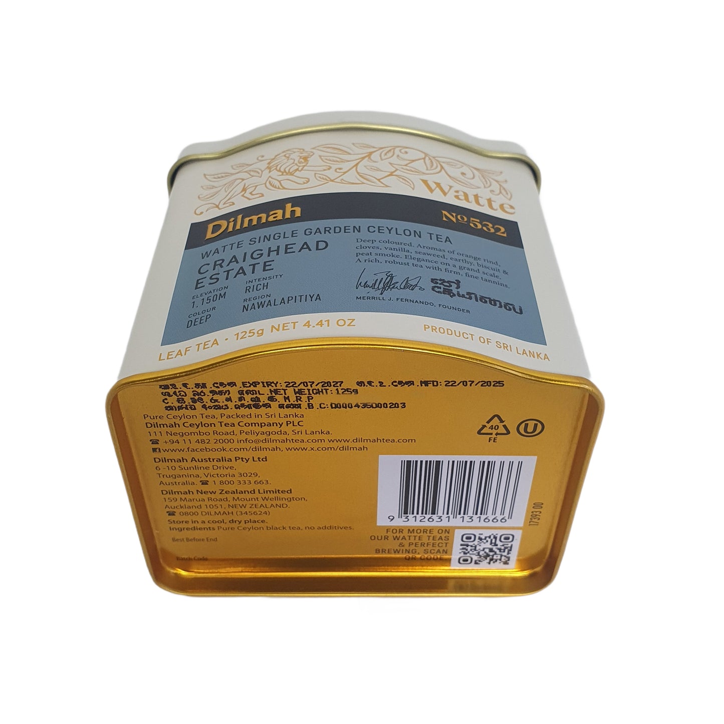 Dilmah Meda Watte Lösa blad te (125g)