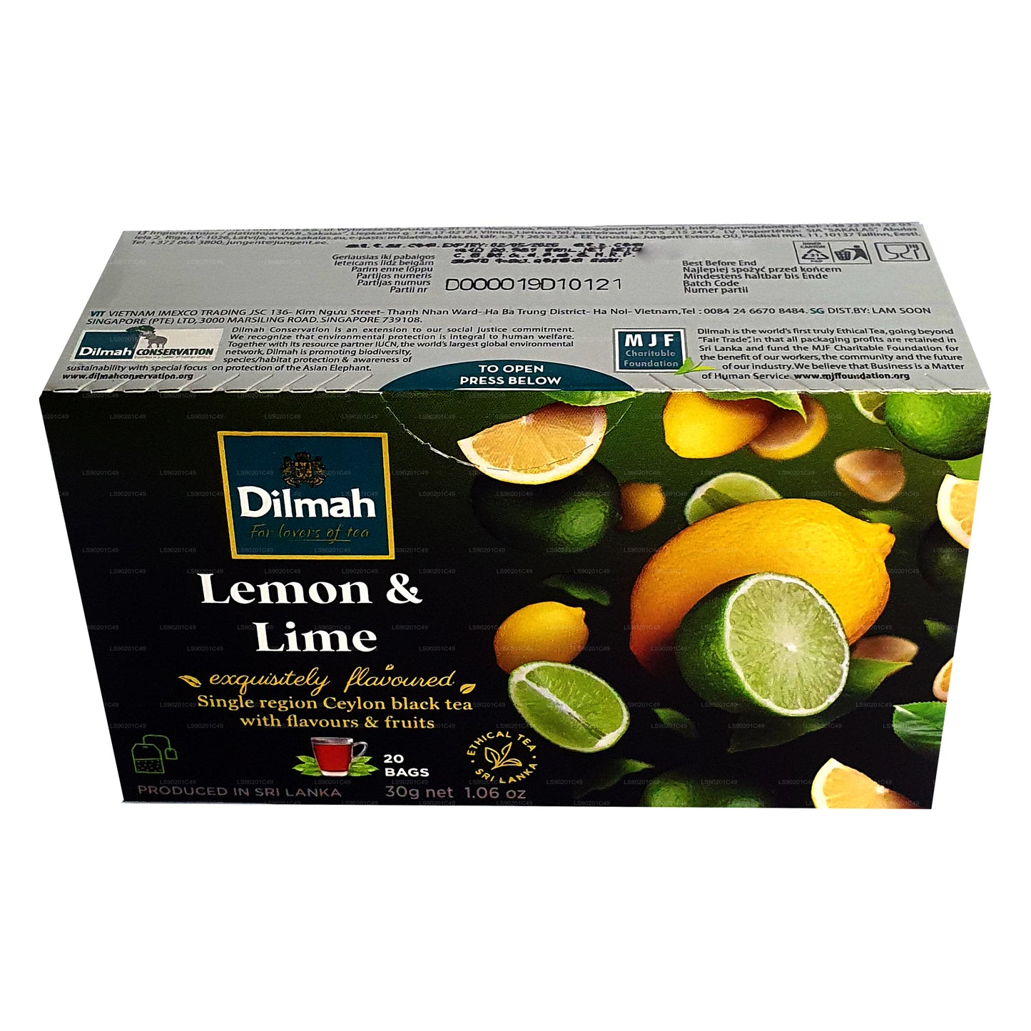 Dilmah citron smaksatt te (30g) 20 tepåsar