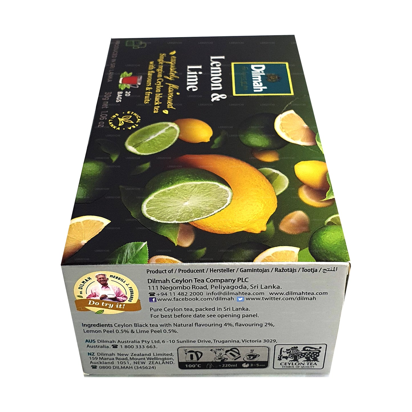 Dilmah citron smaksatt te (30g) 20 tepåsar