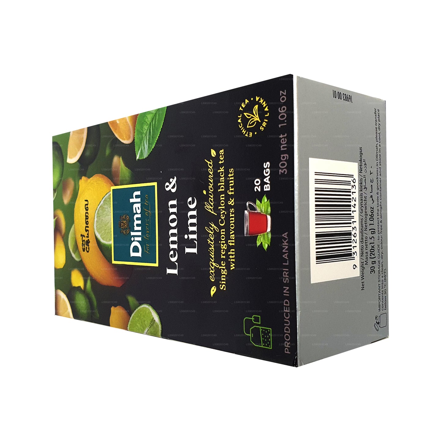 Dilmah citron smaksatt te (30g) 20 tepåsar