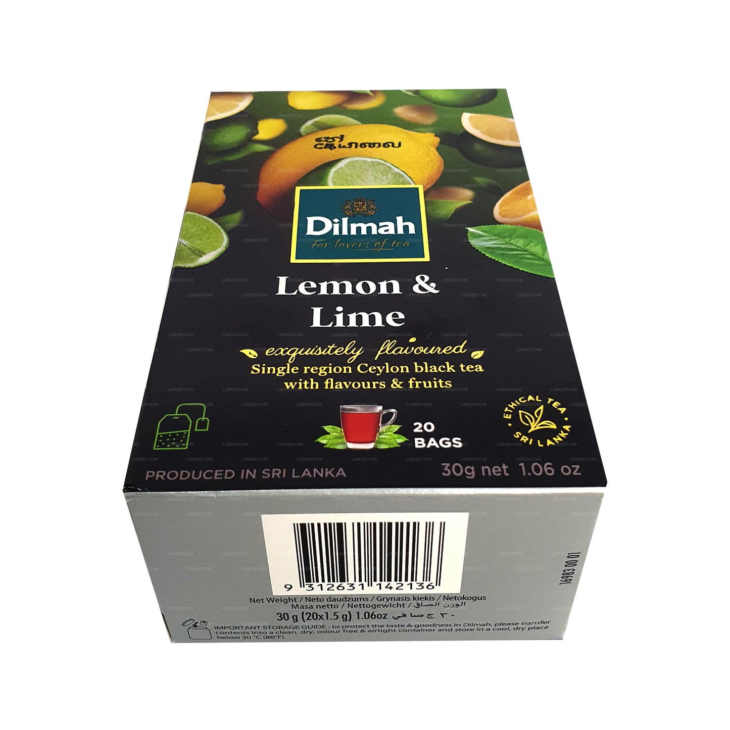 Dilmah citron smaksatt te (30g) 20 tepåsar