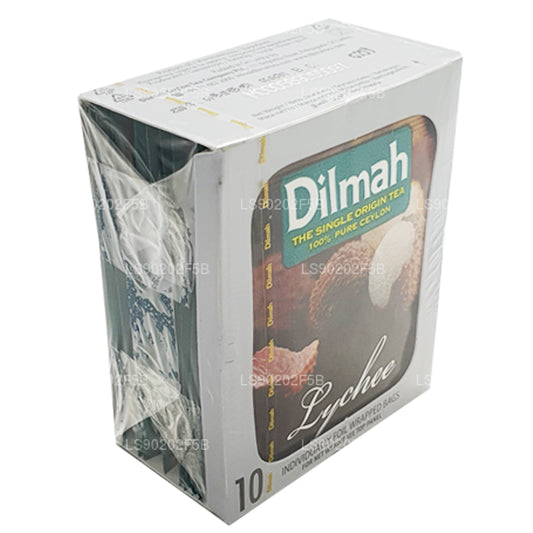 Dilmah Lychee smaksatt Ceylon svart te (20g) 10 tepåsar