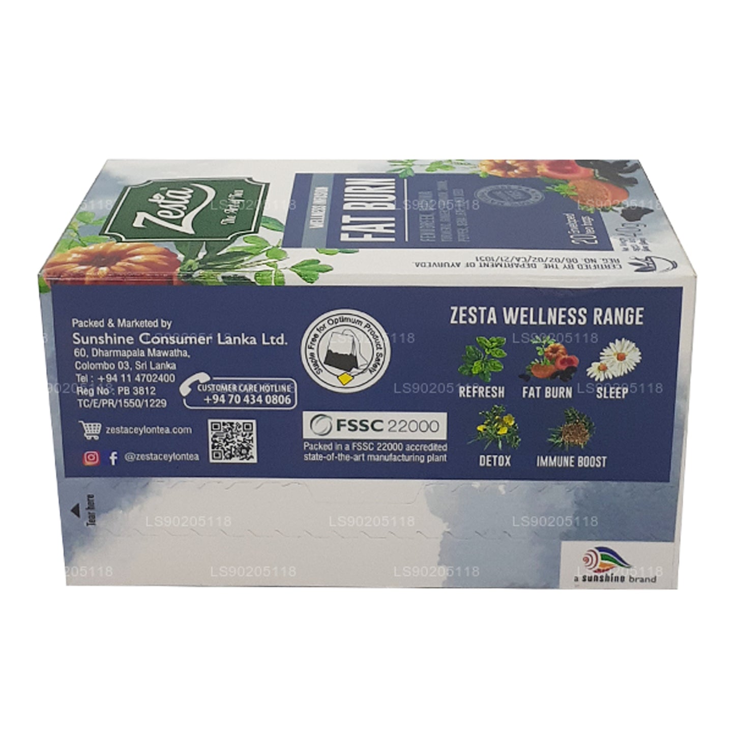 Zesta fettförbränning (40g) 20 tepåsar