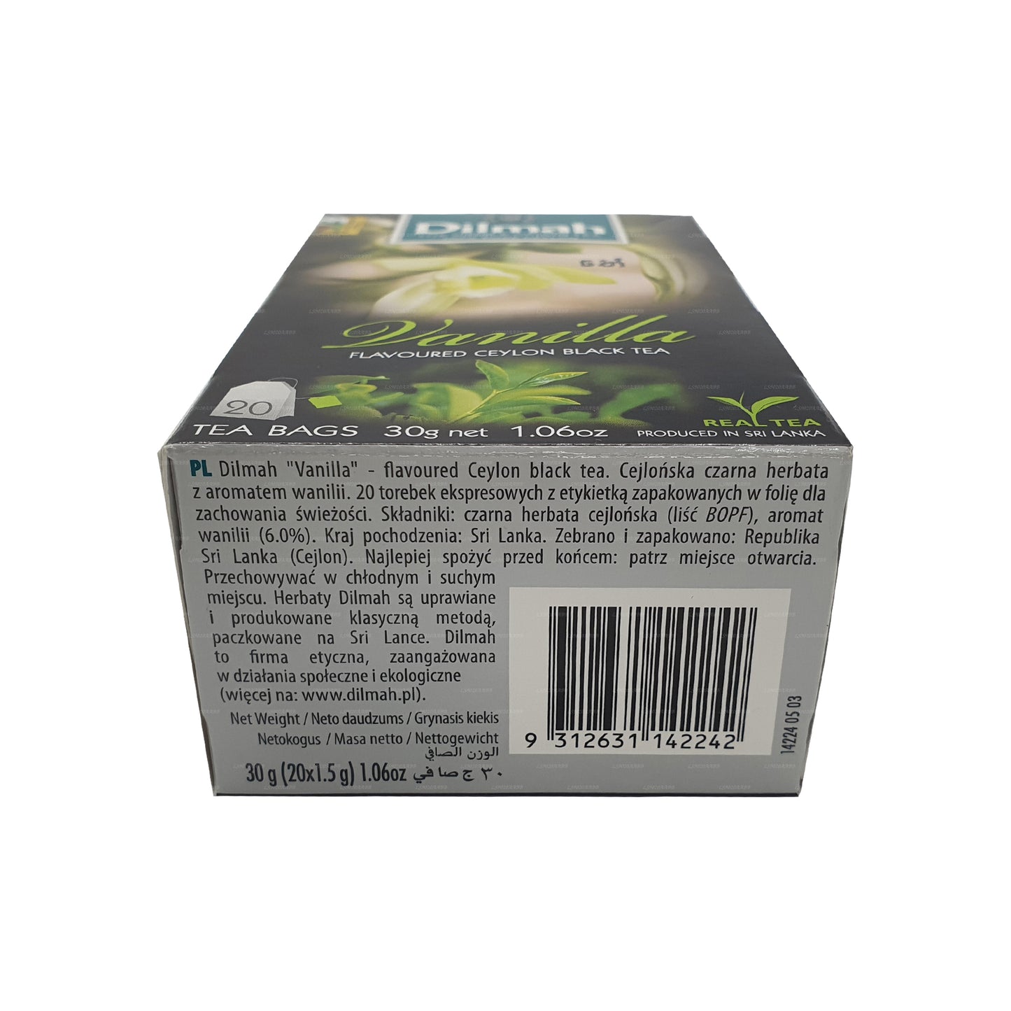 Dilmah vanilj smaksatt te (40g) 20 tepåsar