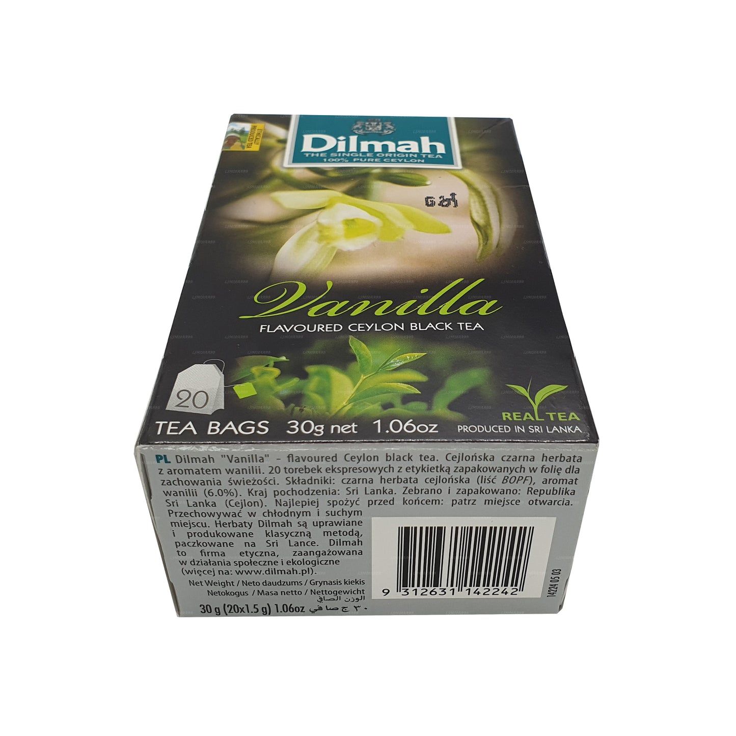 Dilmah vanilj smaksatt te (40g) 20 tepåsar