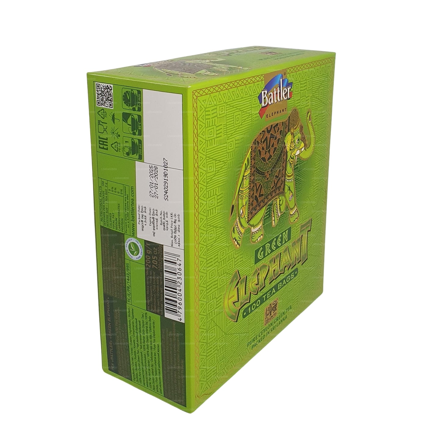 Battler Green Elephant (50g) 25 tepåsar
