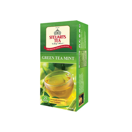 George Steuart grönt te mynta (50g) 25 tepåsar